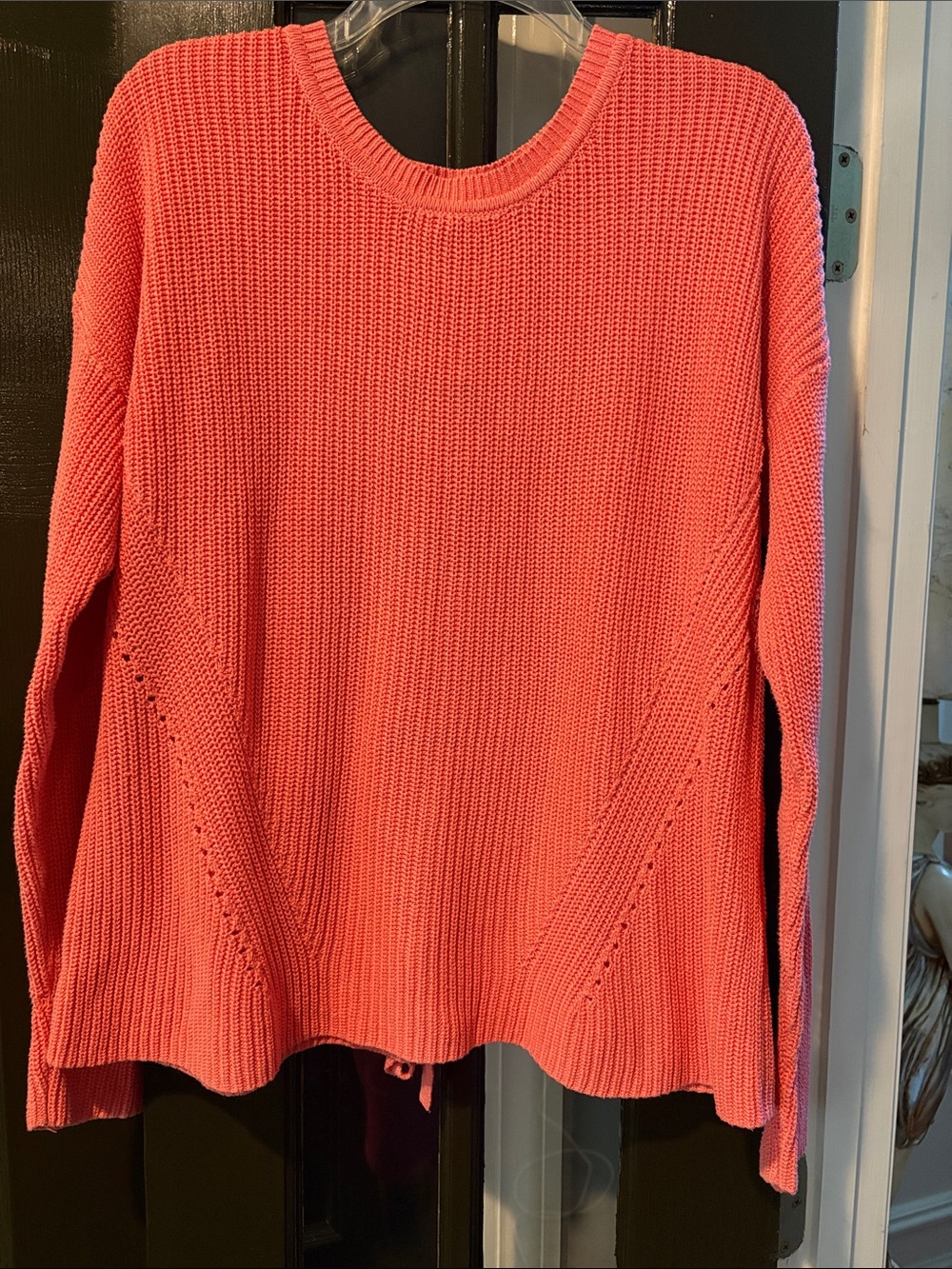 Lucky Brand Coral Knit Crewneck Sweater
